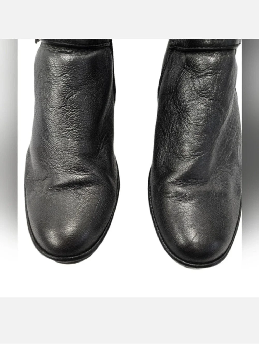 FLY LONDON Pary Buckle Leather Wedge Boot in Graphite